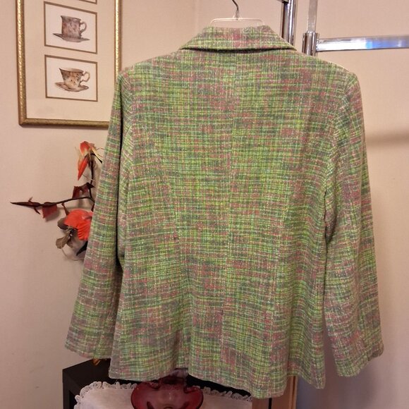 NWT Women’s Lined Light Green Pink Blazer Jacket Spring Fall Winter Jackets M 10 - Picture 6 of 9
